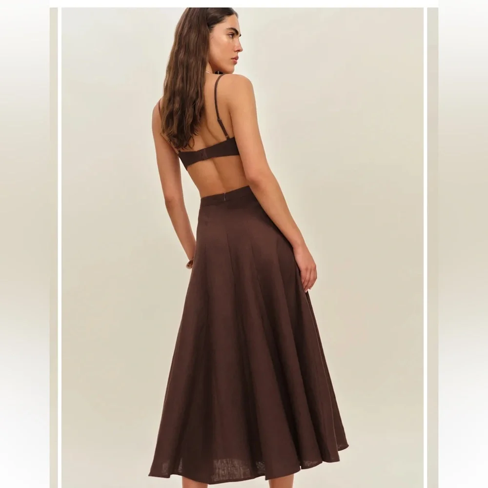 NWT Reformation Jori Linen Two Piece Set 12